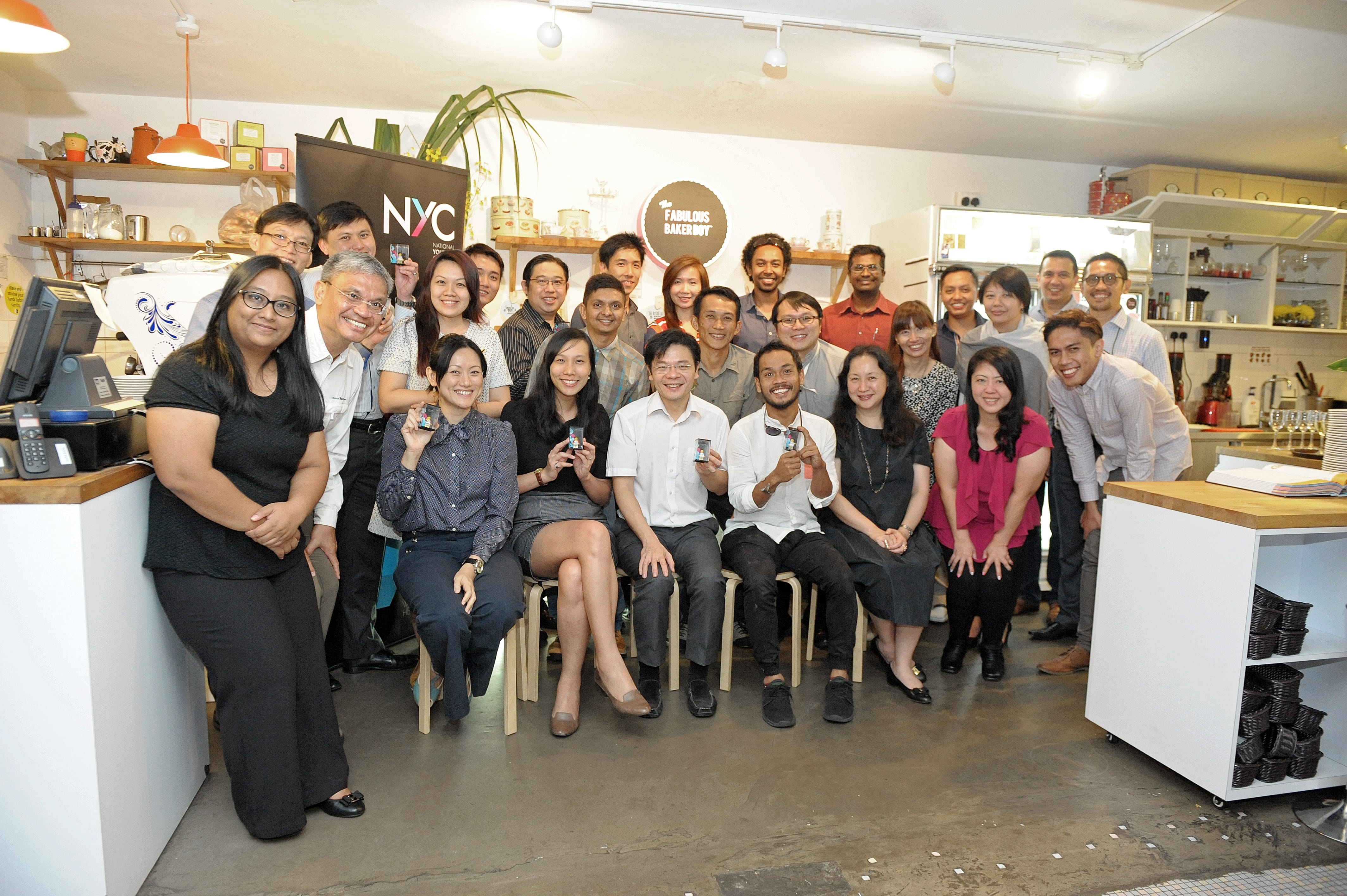 A group photo with PM lawrence wong